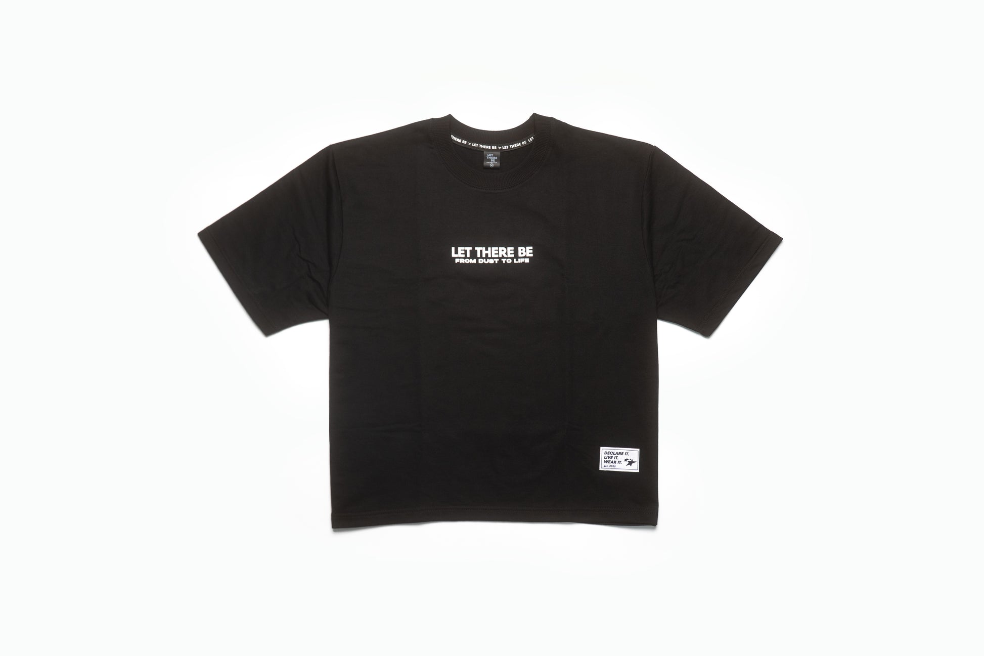 NOW IN LIGHT Oversized Unisex Tee – Black