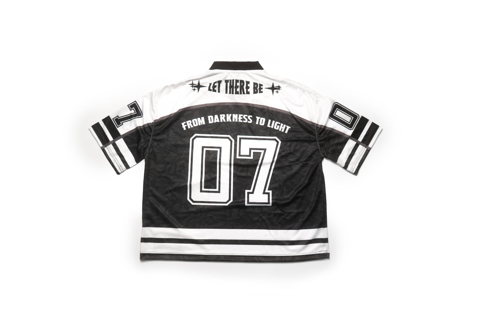 GOD'S LIGHT Football Black & White Unisex Jersey