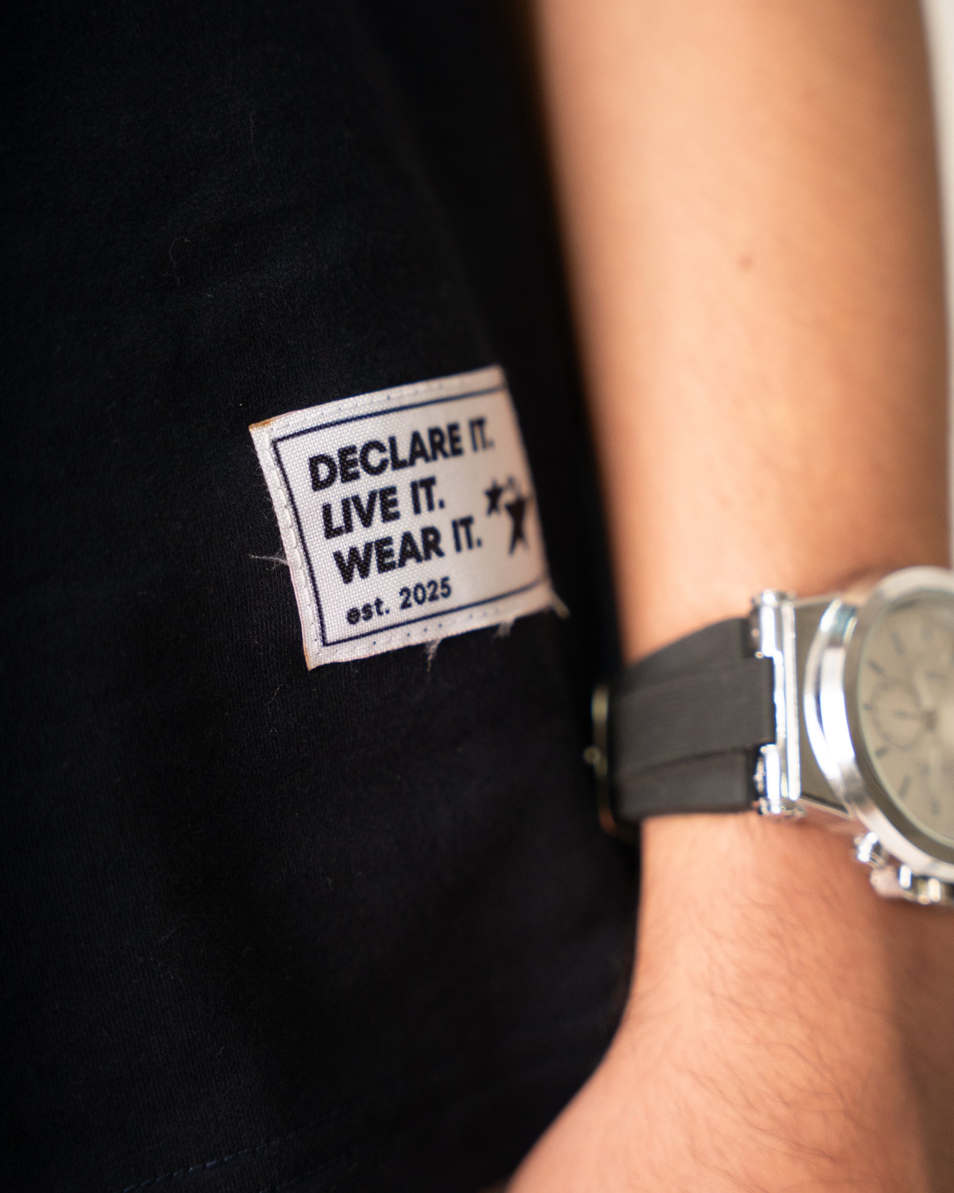 LIGHT IN THE DARKNESS Oversized Unisex Tee – Navy Blue