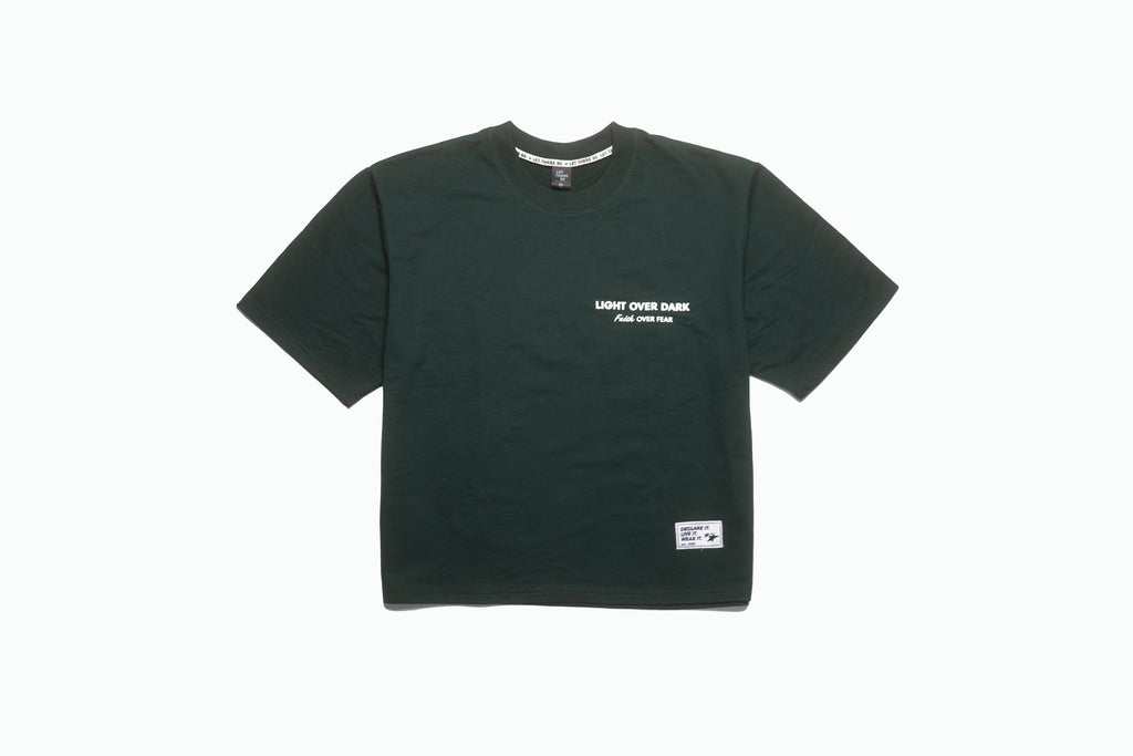 LIGHT OVER DARK Oversized Unisex Tee – Green