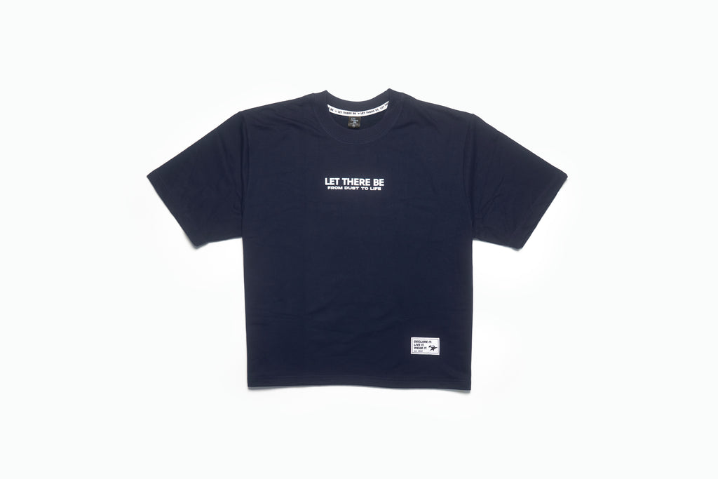 LIGHT IN THE DARKNESS Oversized Unisex Tee – Navy Blue