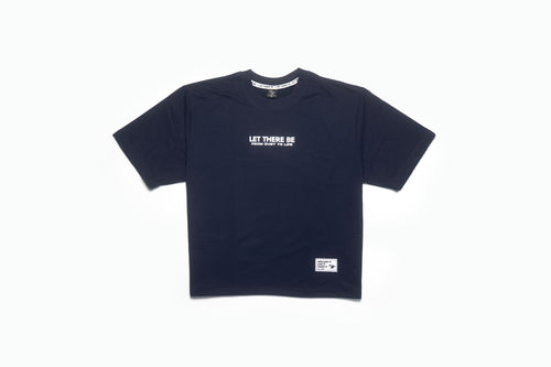 LIGHT IN THE DARKNESS Oversized Unisex Tee – Navy Blue