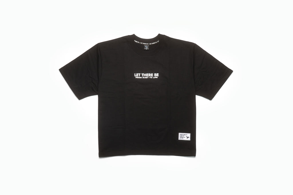 NOW IN LIGHT Oversized Unisex Tee – Black